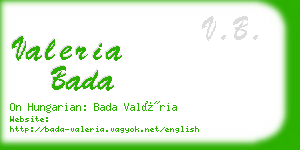 valeria bada business card